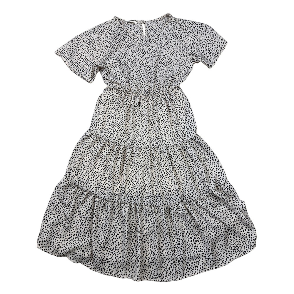 Bates Sisters Boutique REB in J Dalmatian Dot Tiered Midi Dress W5077-W9 Medium